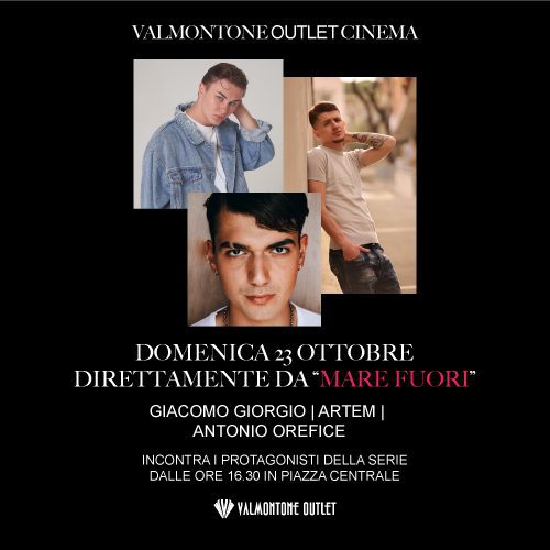 mare fuori valmontone outlet domenica 23 ottobre