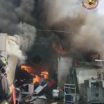 corcolle incendio capannone oggi 2 aprile 2023