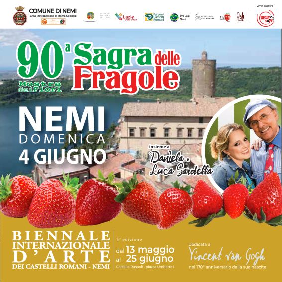 nemi Sagra delle fragole mostra dei fiori 4 giugno 2023