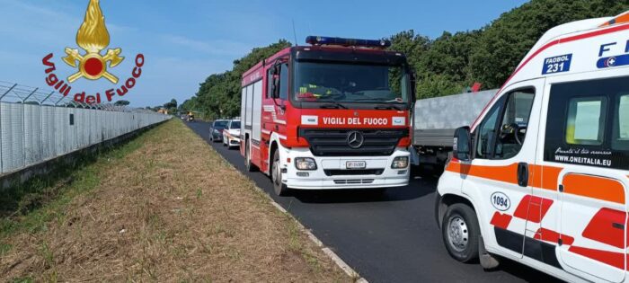 pomezia incidente furgone camion oggi 29 maggio 2023