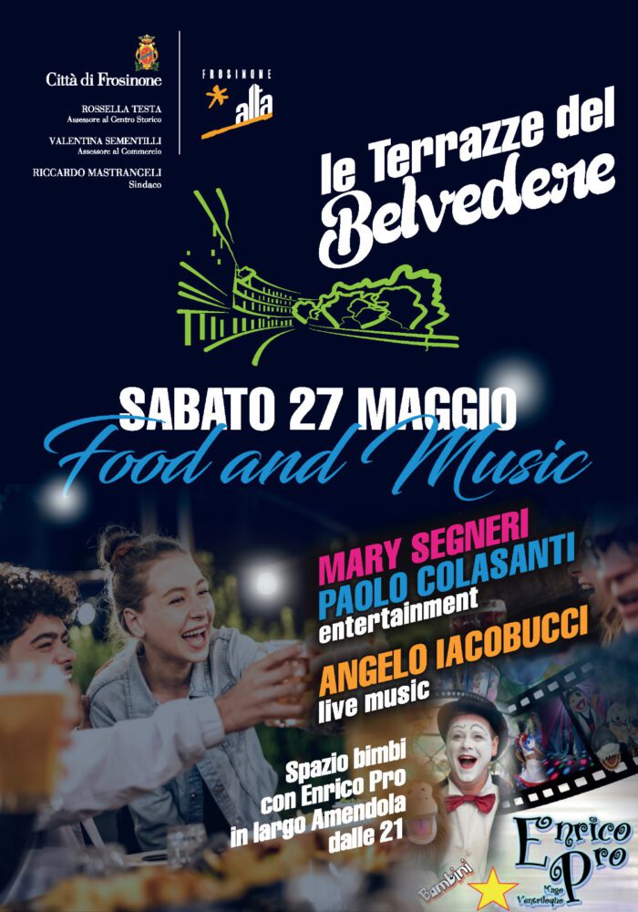 Frosinone, Terrazze del Belvedere, serata inaugurale 2023