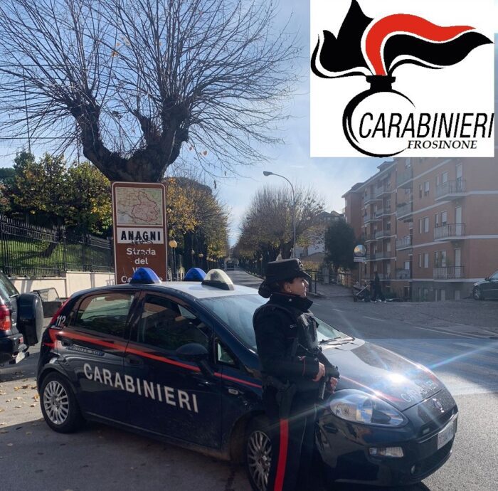 anagni arrestato resistenza a pubblico ufficiale lesioni personali