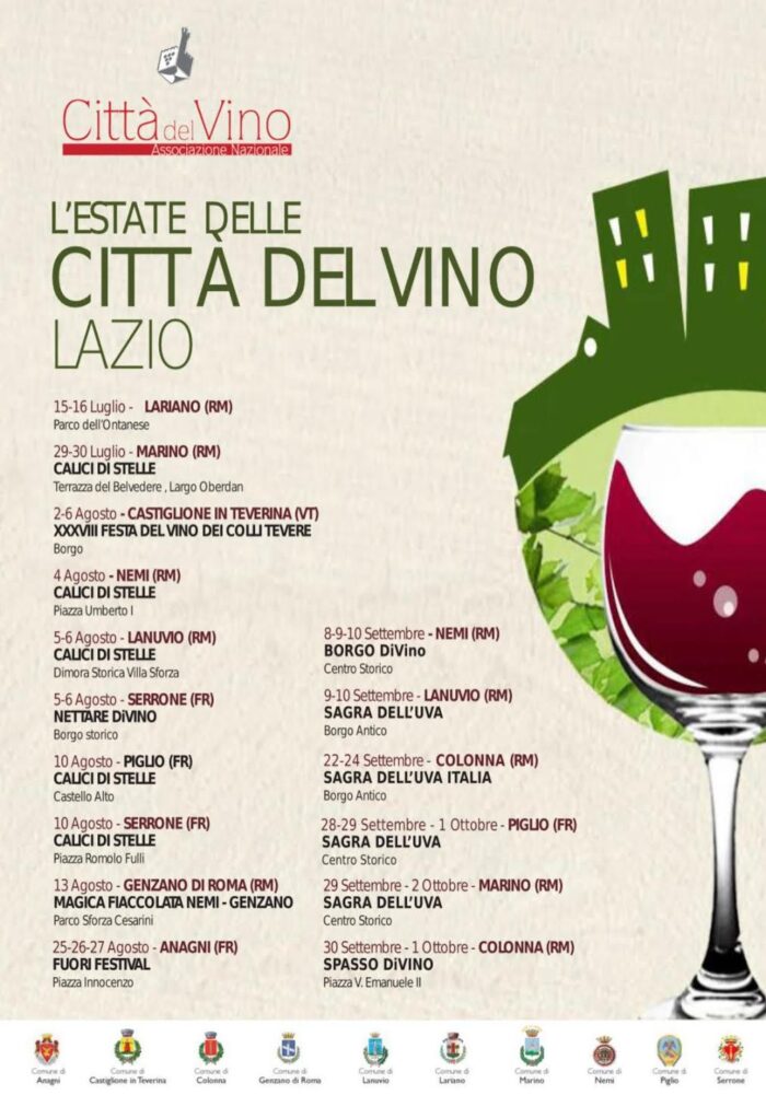 Città del Vino del Lazio evento Calici di Stelle