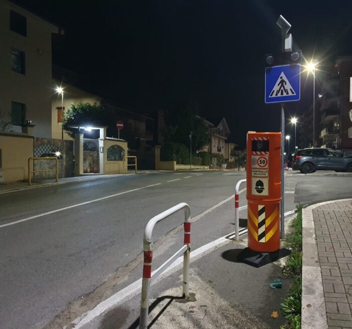 Colleferro, nuovo autovelox posizionato in via Fontana Bracchi