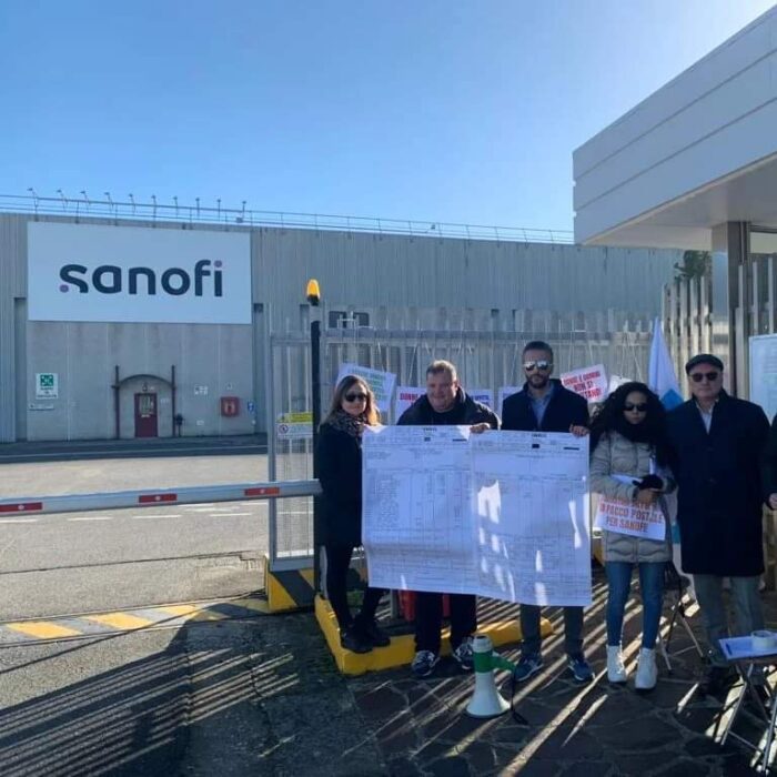 anagni sit in ugl chimici lavoratori sanofi staff leasing