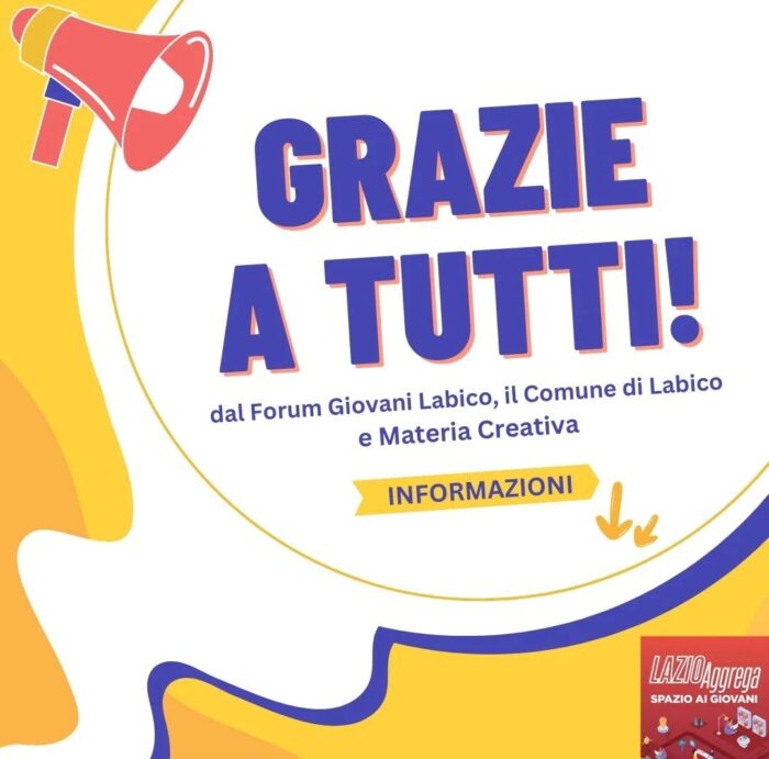 #OPS - Labico vince Lazio Aggrega: 50mila euro per i giovani!