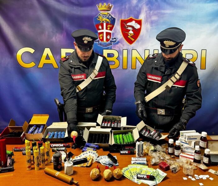 trullo droga artifici arrestata coppia