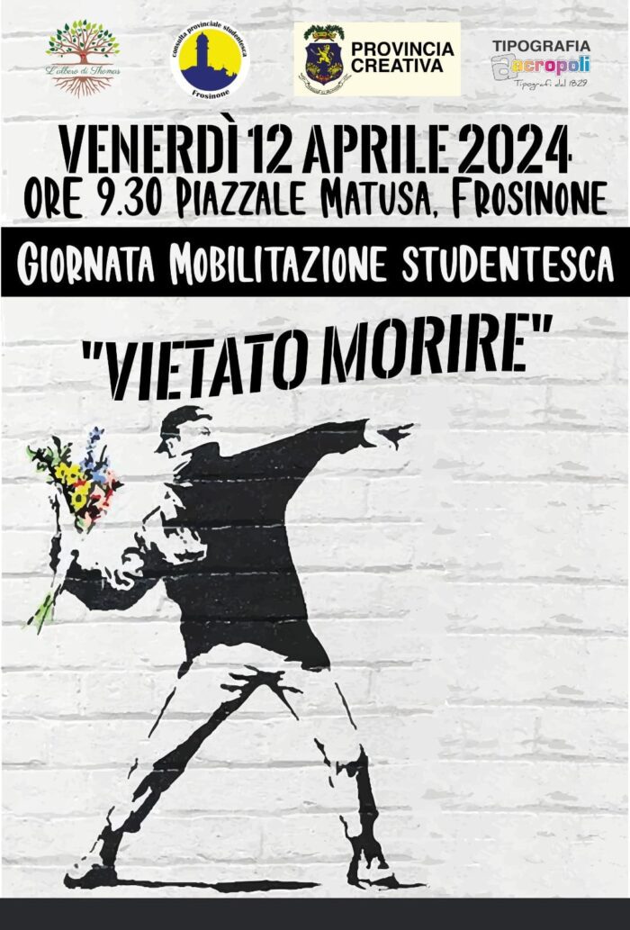 Mobilitazione studentesca provinciale a Frosinone L'Albero di Thomas